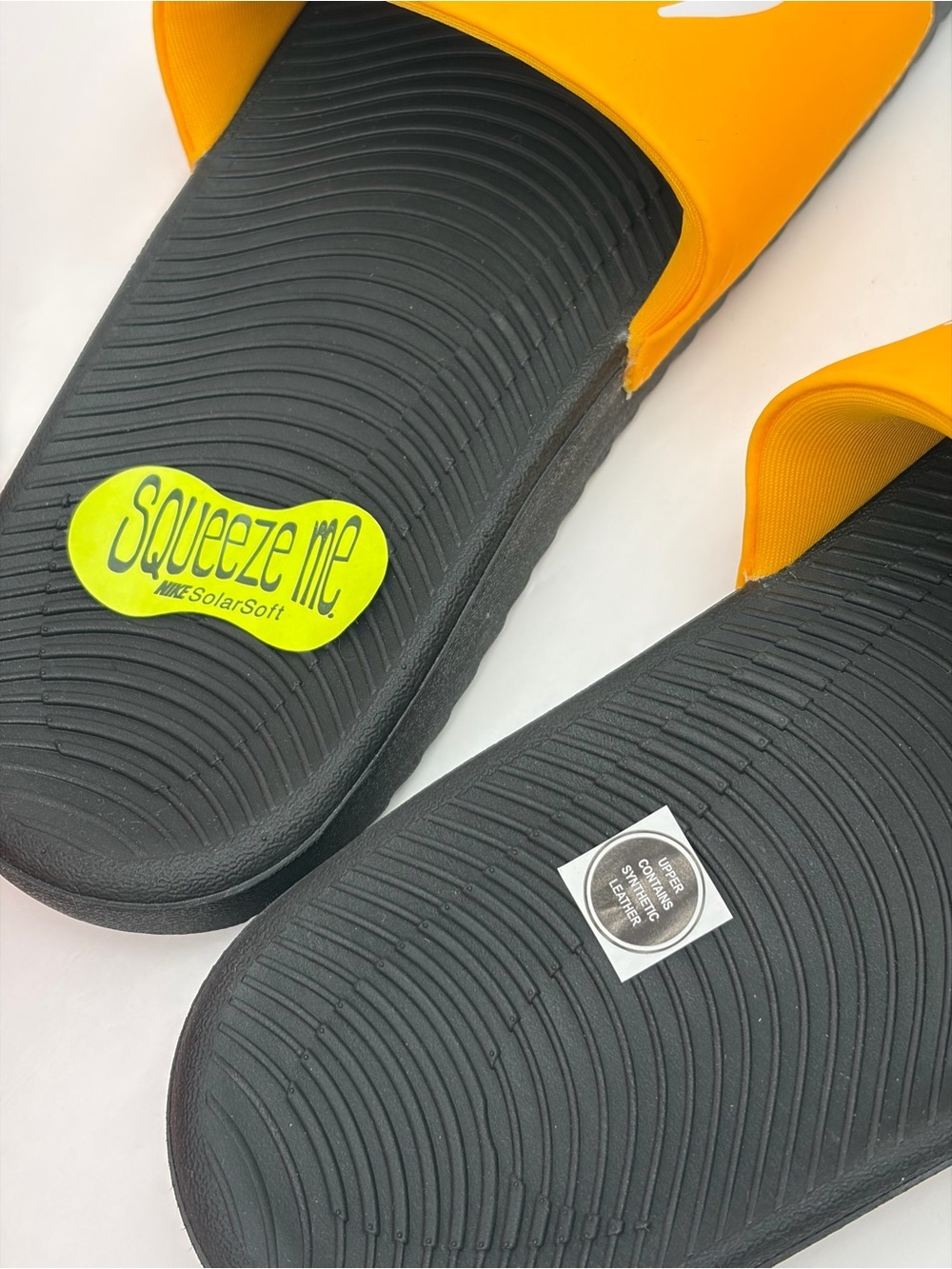 Nike  Slide Sandals LASER ORANGE/WHITE-BLACK - Picture 5 of 9